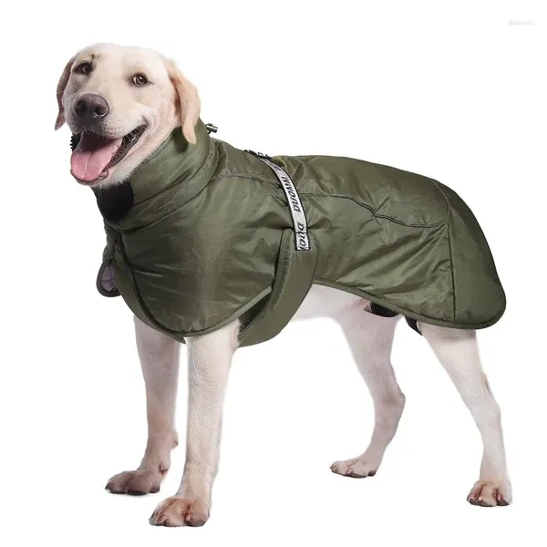 Vêtements pour chiens hiver coupe-vent grand gilet veste chaude vêtements pour animaux de compagnie pour grands chiens chiot carlin manteau animaux vêtements m-3xl