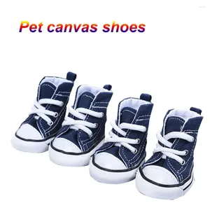 Hondenkleding met verstelbare trekkoord Pet Schoenen Creatieve waterdichte canvas Puppy Dogs Boots Dirt-Proof Breathable Supplies Huisdieren