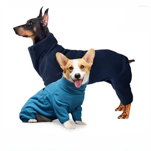 Hondenkleding Winterkleding Herfst- en winterfleecejack met vier poten Winddichte warme jas voor grote honden Retriever huisdier