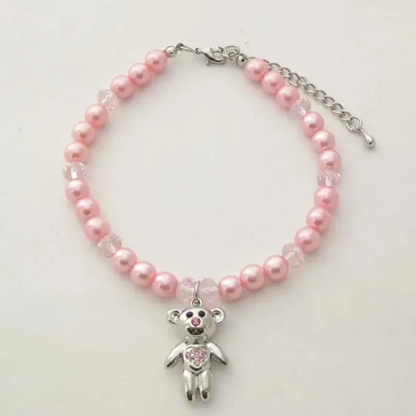 Hondenkleding XKSRWE Kralen Huisdier Ketting Kat Kraag Bling Beer Charme Puppy Sieraden Voor Vrouwelijke Honden Katten Klein Medium