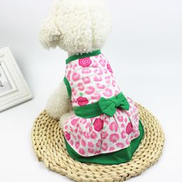 Vêtements pour chiens XS/S/M/L/XL été mode Pet Tutu robe vêtements jupe avec nœud papillon accessoires pour chiens chats 2021