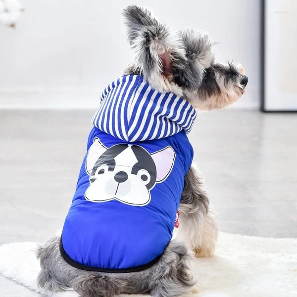 Vêtements pour chiens Xs Stock Pet Down Veste Hoodie Tenue pour petit chiot Animal Hiver Cabinet de neige chaude Little York Chiahuahua