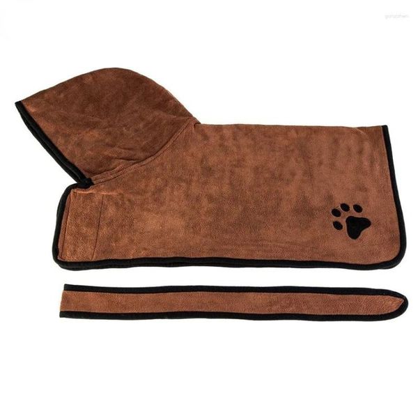 Ropa para perros XS-XL Albornoz Toallas de baño para mascotas Microfibra Súper absorbente Mascotas Secado Abrigo Limpio Envoltura corporal y toalla seca