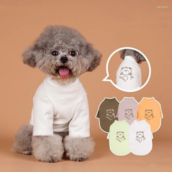 Vêtements pour chiens XS-XXL Sweat-shirt à capuche pour animaux de compagnie Vêtements pour chiens Vêtements Tenues Mignon Yorkies Coton Blanc Rose Marron Orange Vert