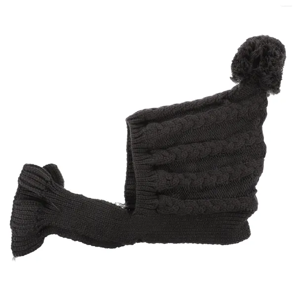 Vêtements de chien yarn chapeau d'hiver hommes et femmes décoration d'anniversaire pour fille robe de compagnie de coiffure tricotée