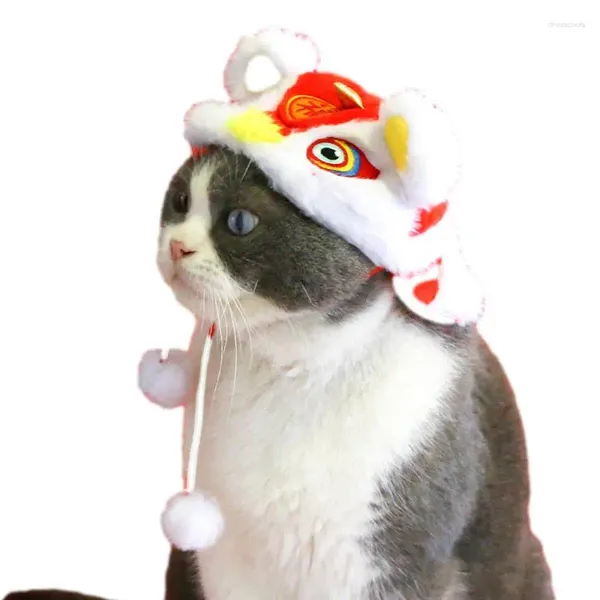 Dista del año de vestimenta de vestuario para mascotas diadema de gato de ajuste suave con cordones de invierno