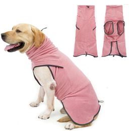 Hundebekleidung ZOOBERS Winterkleidung Fleecepullover Rollkragenweste für kleine große Hunde Warmer dehnbarer Pullover Haustiermantel