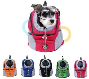 Sac à dos pour chien sac à dos pour chien jusqu'à 5 Kg sortie voyage sac en maille respirant Double épaule Portable pour chien chat produits pour animaux de compagnie 240226