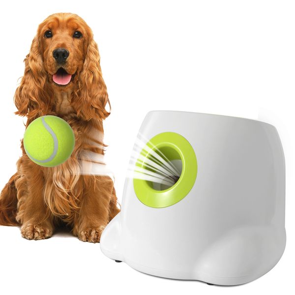 Balle pour chien Lanceur de tennis automatique Chiens de compagnie ChaseToy Mini Tennis Lancer Flipper Machine Fun Interactive Dropshipping