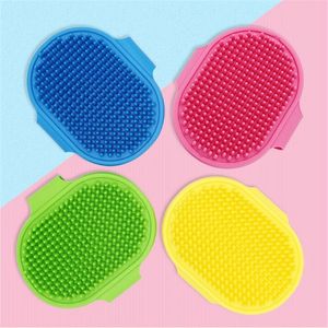 Chien Bain Brosse Peigne Silicone Pet SPA Shampooing Brosse De Massage Douche Épilation Peigne Pour Pet Nettoyage Toilettage Outil yq01031