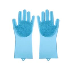 Hondenbadshampoo-handschoenen met tanden met hoge dichtheid Siliconen huisdierhaarverwijderingsborstel, badshampooborstel