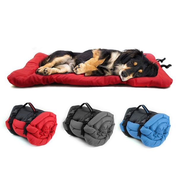 Manta de cama para perros, alfombrilla de cojín portátil para perros, perrera impermeable para exteriores, camas plegables para mascotas, sofá para perros pequeños y grandes 210224