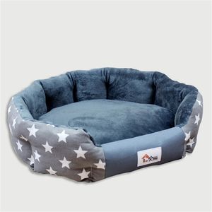 Hond bedden huis sofa wasbaar ronde pluche mat voor kleine medium honden grote labradors kat huis huisdier bed DCPET drop 210915