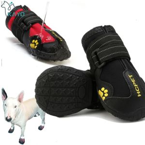 Bottes pour chiens chaussures imperméables chaussons avec semelle antidérapante robuste réfléchissante et antidérapante pour l'extérieur grand 4 pièces 240304