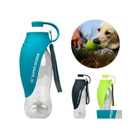 Hondenkommen feeders 580 ml huisdier waterfles sport draagbare uitbreidbare sile reiskom voor puppy kat drink buiten dispenser drop dhtkg