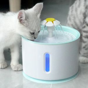 Bols pour chiens mangeoires bol de boisson d'eau automatique pour fontaine de chat avec filtre distributeur électrique pour animaux de compagnie buveur de chats alimenté par USB 221114