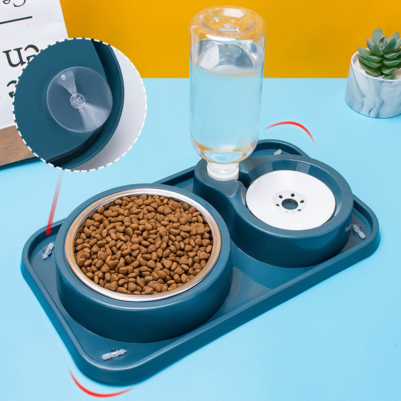 Dog Bowls Feeders Pet and Drinkers rostfritt stålkatt som är uppvuxen för S katter matare waterer nonslip accessoarer 230307