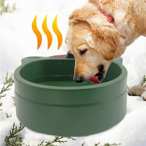 Cuencos para perros Alimentadores Suministros para mascotas Calentamiento al aire libre Gato y plato de comida Temperatura constante automática Preservación del calor Agua Verde 221114