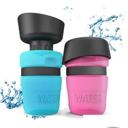 Hondenkommen Voeders Draagbare waterfles Opvouwbare voerbak voor huisdieren Kom Huisdieren Buiten Reizen Drinken Honden drinken Bpa Drop Delivery Home Ga Dhjkp