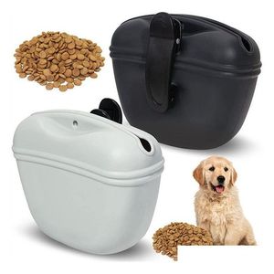 Bols pour chiens mangeurs sile gouch small sac de formation animale sac à animal de compagnie sacable pour laisse avec fermeture magnétique et gouttes de clip de taille ho dhnif