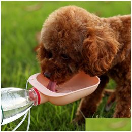 Hond Bowls Feeders Reizen Water Fles Draagbare Huisdier Doges Bottlees Drinken Wateres Feeder Voor Honden Kat Outdoor Waters Drop Leveren Dhojz