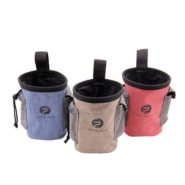 Tazones para perros Alimentadores Bolsas de tratamiento Bolsa Muñeca Sacos de comida Bolsillos Cachorro Organizador Suministros de entrenamiento para mascotas Gato Animales Entrega de gota Inicio Ga Dha0U