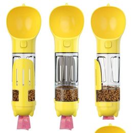 Chien Bols Mangeoires Bouteille D'eau Pour Petits Grands Chiens 300Ml Voyage Chiot Chat Portable Bol À Boire En Plein Air Pet Distributeur Feeder Pro Dhpol