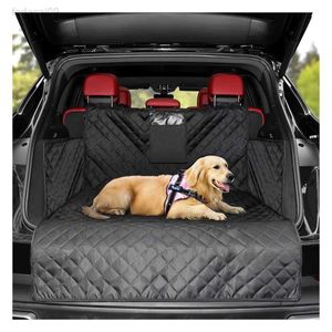 Chien Couverture De Voiture Bâche Étanche Anti-saleté Auto Coffre Siège Tapis Pet Carriers Protecteur Hamac Coussin Convient À La Plupart Des Voitures HKD230706