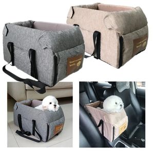 Asiento de coche para perros, cama Central portátil para perros pequeños, gatos, bolsa de viaje de seguridad, accesorios 231114