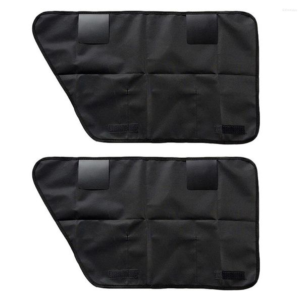 Fundas de asiento de coche para perros, 2 uds., alfombrilla protectora para puerta, cojín, accesorios de visera, alfombrillas para interiores, ventana resistente a los arañazos para vehículos