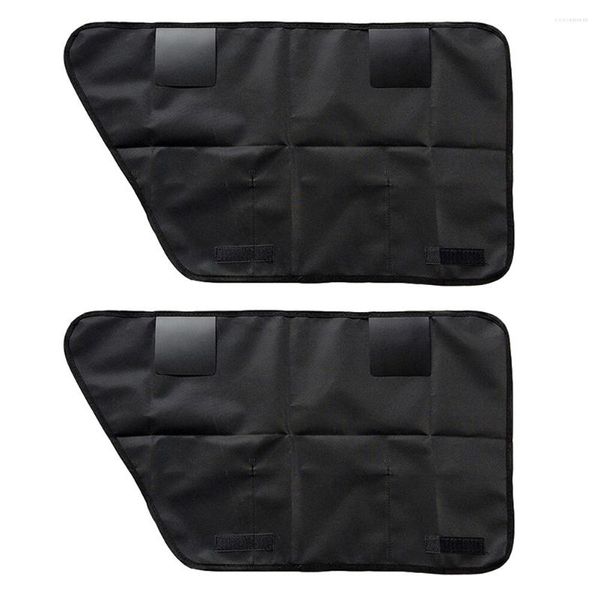 Housses de siège de voiture pour chien 2 pièces tapis tapis de porte intérieur animal de compagnie véhicule garde fenêtre anti-rayures accessoires Oxford tissu coussin résistant bébé