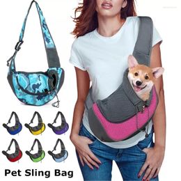 Cubiertas de asiento para el automóvil para perros 2023 Pet Puppy Carrier S/L Autales de viaje al aire libre Mesh Oxford Single Comfort Bagbag Bag Bold
