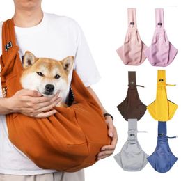 Autostoelhoezen voor honden Verstelbare draagzak met zak Veiligheidshaak Handsfree tas voor huisdieren Ademend Kleine dieren Crossbody-schouder