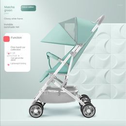 Hondenauto stoelhoezen Baby Stroller kan zitten en liegen draagbaar compact licht eenvoudige vouwen trolley paraplu -kinderwagens accessoires