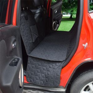 Housses de siège de voiture pour chien protecteur de couverture arrière avec fenêtre en maille anti-rayures anti-dérapant rabat latéral Durable animaux de compagnie Pad animal de compagnie