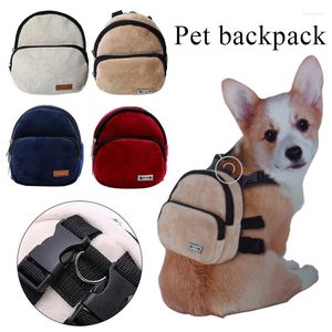 Hondenauto-covers Backpack Soft Pet Snack Bag Puppy Cute School Handige grote capaciteit Portable Carrier Outdoor Supplies