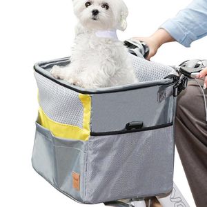 Cubiertas de asiento para el automóvil para perros Carrier de canasta de mascotas para bicicletas para ciclismo en bicicleta de mochila impermeable ajustable en la mochila para al aire libre