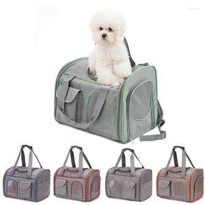 Housses de siège de voiture pour chien sac de transport respirant voyage en plein air pliable Transport transportant Portable chat sac à dos doux animal de compagnie Double épaule