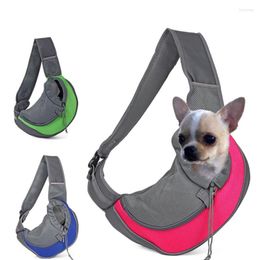 Housses de siège de voiture pour chien Sacs de transport avant respirants Mesh Fourre-tout de voyage confortable Sac à bandoulière pour chiot chat Petits animaux Slings Sac à dos