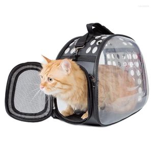 Hondenauto -stoelbedekkingen Adempet Cat Carrier Dragers Backpack Bag Travelruimte Kooi draagbaar transport voor klein