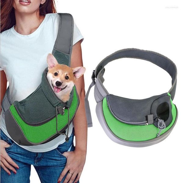 Fundas para asiento de coche para perros, portabebés para perros pequeños, bolsa portátil para cachorros, portabebés de viaje, mochila frontal transpirable para la cabeza