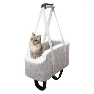 Hondenauto -stoel Covers Cat Carrier Foldable Tas met veiligheid Rope Pet Privacy Bescherming Travel voor kampingsuitjes Winkelhuisgebruik