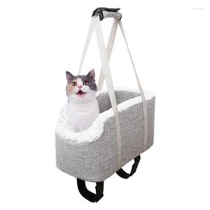 Fundas de asiento de coche para perros, bolsa portátil para transportar gatos con asas, protección de privacidad para mascotas, viaje suave para coches, vehículos, todoterrenos, camiones