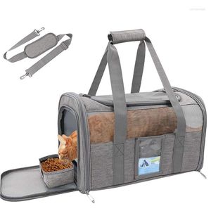 Housses de siège de voiture pour chien sacs de transport pour chat sac à dos sac Portable et respirant sac pliable en toile légère Cage pour animaux de compagnie