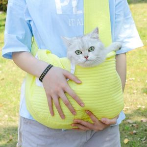 Hondenauto -covers Cat Puppy Carrier Backpack Outdoor Trail Schoudertas Mesh Ademend uitje Pet Carry geschikt voor Small