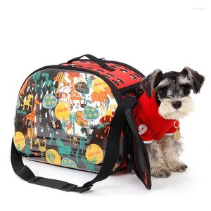 Fundas para asientos de coche para perros Bolsa de viaje transparente y transpirable para gatos Cachorros portátiles Pequeño animal pequeño Bolso para mascotas Transporte de artículos para hombros al aire libre