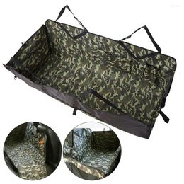 Hondenauto -stoelhoezen Cover Mat Pet Carrier Basket pad Travel universele waterdichte hangmat voor auto's vrachtwagens SUV camouflage
