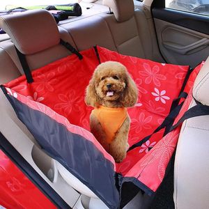 Housses de siège de voiture pour chien couverture arrière arrière hamac protecteur tapis couverture coussin transportant pour chiens chats transporteur pour animaux de compagnie chiot voyage sac suspendu