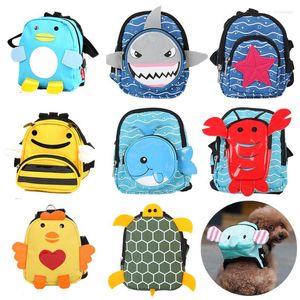 Couvrages de siège d'auto de chien Dournable Cartoon Pet Toile Backpack Cat Cute Sac à école multifonction Puppy Travel Carrier Carrier Sacs