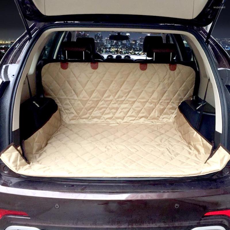 Hondenauto-stoelbedekkingen dual-use zachte SUV trunk mat huisdierbarrière beschermen vloer tegen morsen en nagel krassen